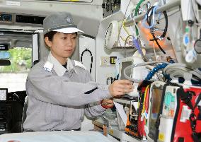 1st female emergency life guard in Amagasaki