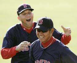 Matsuzaka in preseason practice