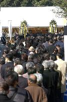 (4)Funeral for Princess Takamatsu held in Tokyo