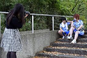 Osaka's Flower Expo park becomes popular venue among 'cosplayers'