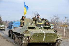 Routed Ukrainian forces