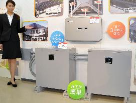 Sharp to launch new solar battery system with doubled capacity