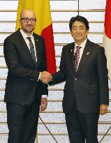 Belgium's PM Michel meets with Japanese PM Abe