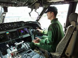 P-1 patrol plane's interior unveiled to media for 1st time