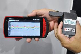 Kyocera showcases breath analyzer at CEATEC electronics trade fair