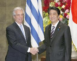 Japanese, Uruguayan leaders agree to cement economic ties