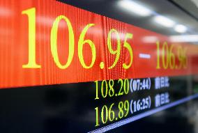 Dollar tumbles to upper 106 yen after BOJ stands pat