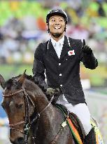 Olympics: Japan's Iwamoto competes in modern pentathlon