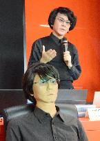 Japanese android researcher gives lecture in Rome