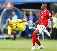 Football: Brazil vs Switzerland at World Cup