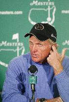 Greg Norman speaks at news conference before Masters