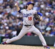 Maeda baffles Rockies in historic fourth start