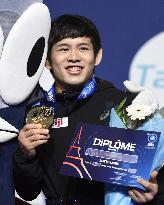 Takahashi wins gold in 57-kg FS at Paris worlds