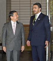 Japanese crown prince, UAE foreign minister