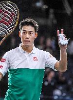 Tennis: Nishikori at Paris Masters
