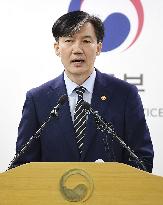 S. Korean Justice Minister Cho Kuk