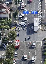 Car accident in Tokyo