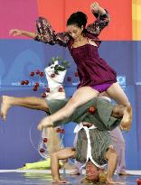 Greek troupes perform in ceremony at Olympic athletes' village