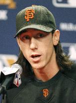 Giants starter Tim Lincecum