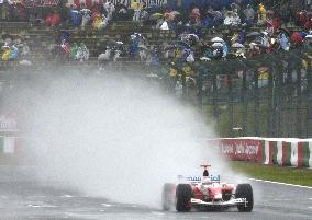 (1)Official practice of Japanese Grand Prix at Suzuka