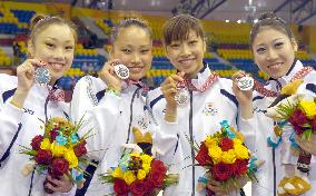 Japan wins rhythmic gymnastics silver