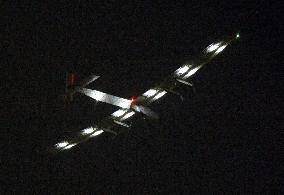Solar plane on round-world trip lands in Japan to avoid bad weather