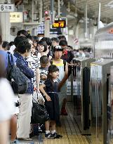 Summer holiday exodus peaks