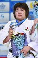 Japan's Tachimoto wins silver in women's over-78 kilogram at world judo