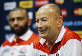 Japan coach Jones meets with reporters