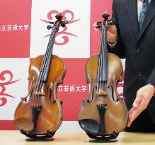 Violin created by Japanese craftsman found
