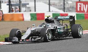 Motor racing: Rosberg pips Hamilton, Mercedes to start 1-2 at Japan Grand Prix