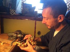 Japanese armor returns to life in suburban British home