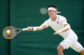 Tennis: Nishikori at Wimbledon