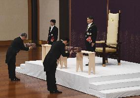 Emperor Naruhito's enthronement