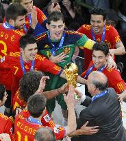 Spain beat Netherlands to win World Cup