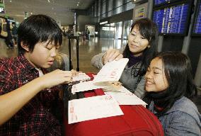 New Year holidaymakers