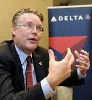 Delta President Bastian speaks about support plan for JAL