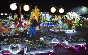 Some 1 mil. lights illuminate Tottori Flower Gallery