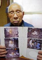 Ex-Japanese soldier shows photos of comrades' remains in Palau