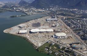Facilities under construction at Rio's Olympic park