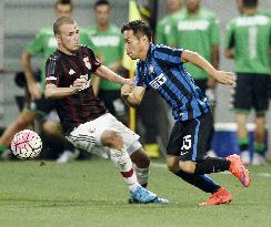 Inter's Nagatomo plays vs Milan in Trofeo TIM