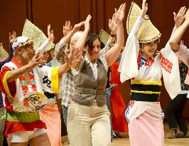 "Awa Odori" folk dance event in Paris