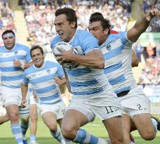 Argentina beat Tonga 45-16 in Rugby World Cup