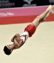 Japan's Shirai wins floor gold title at world