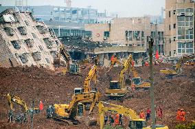 91 missing after "man-made" landslide in southern China