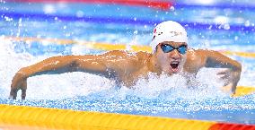 Japan's Kimura wins silver in men's 100-meter butterfly