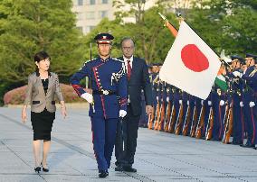 Japan, India defense ministers share concerns over N. Korea