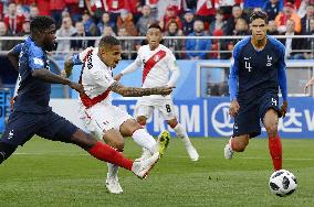 Football: France vs Peru at World Cup