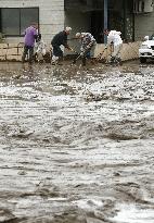 Aftermath of Typhoon Hagibis in Japan