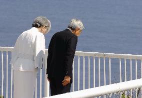 Japan's imperial couple on Saipan to pay tribute to war dead